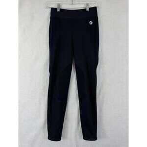 Horze Breeches Large Girls Navy Blue Leather Knee Patches